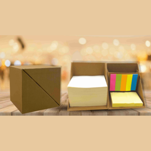 Cube Box with Sticky Notes Cube Box with Sticky Notes