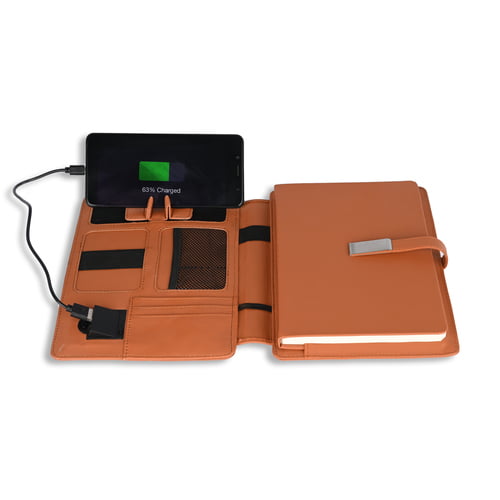 Stylish Tan Popup Diary Power bank- 5000mAh Stylish Tan Popup Diary Power bank- 5000mAh