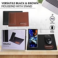 Versatile Black Mousepad with Stand Versatile Black Mousepad with Stand