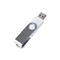 White Swivel USB Pendrive