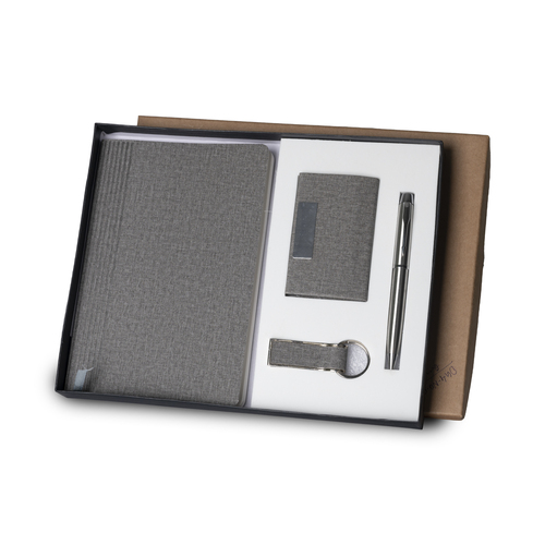 Elegant Grey Jute-finished Combo Gift Set